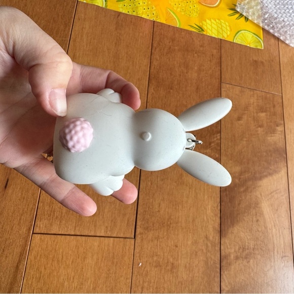 Cute Bunny Keychain with Chick Sanitizer Holder - Picture 2 of 4